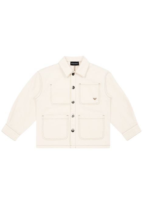 Giubbino bambino sabbia in cotone EMPORIO ARMANI | EB000250/MASABBIA